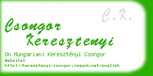 csongor keresztenyi business card