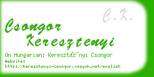 csongor keresztenyi business card